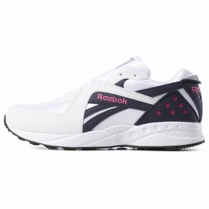 Adidasy Damskie Reebok Pyro Białe/Granatowe/Różowe/Czarne PL 48KRJQX